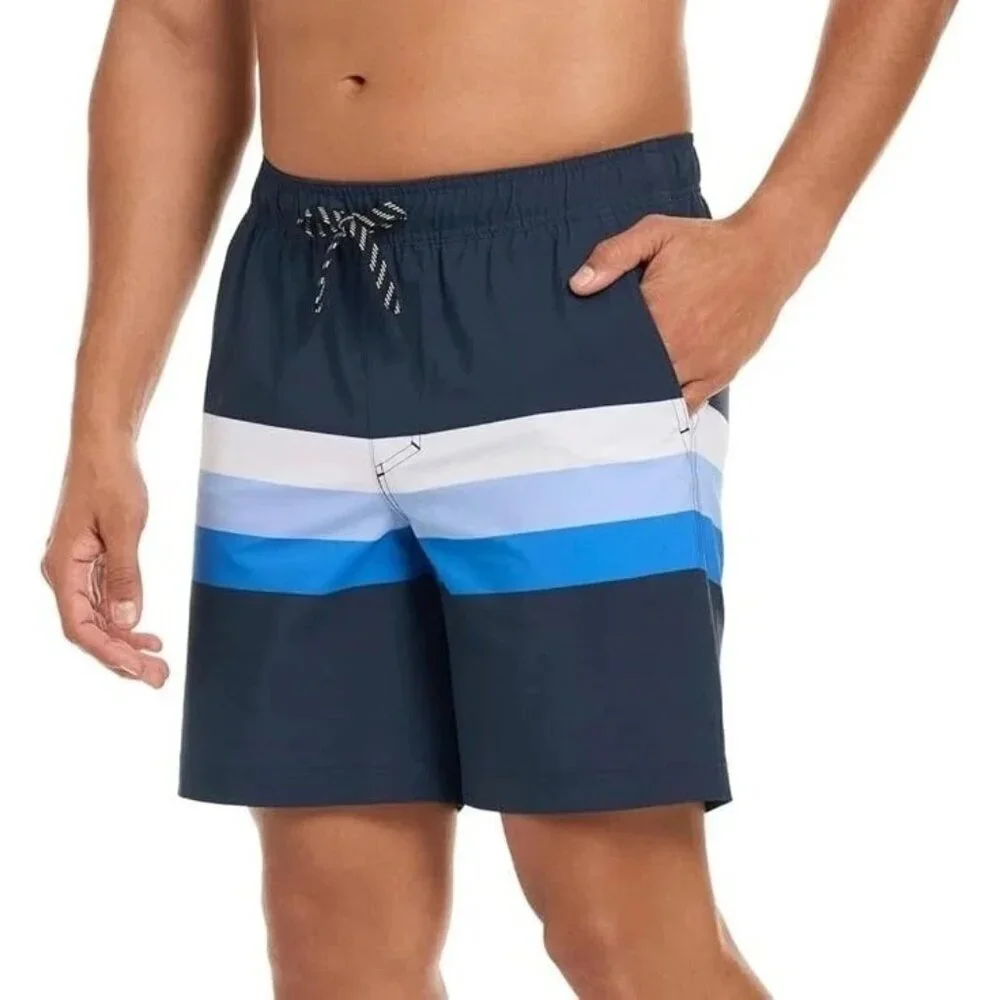 Hurley Men's XXL Swim Shorts Navy Blue Color Block N0790